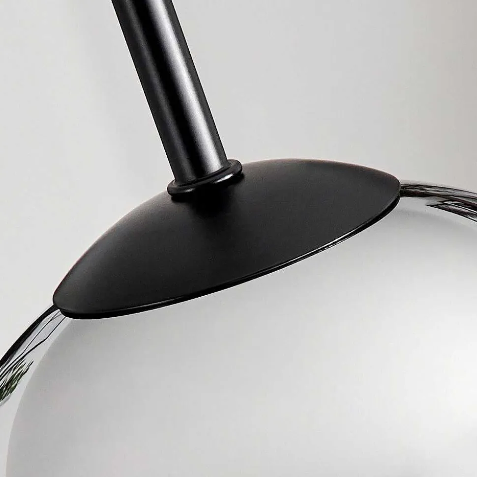 Suspension Verre 15Cm Vevino Chrome, Clair, Fume, 1 Lumiere