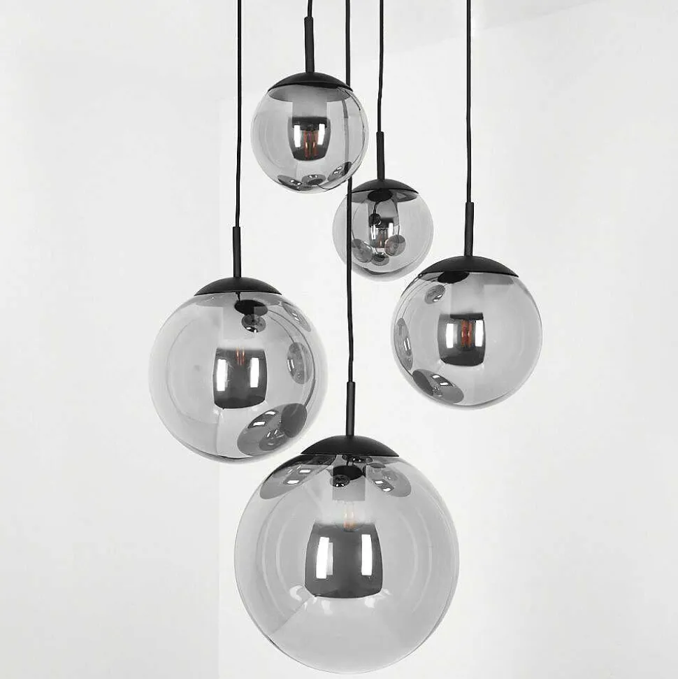 Suspension Voluntad Noir, 5 Lumieres