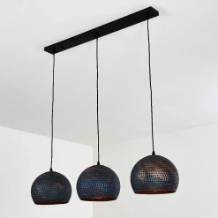 Suspension Wildervanksterdallen Noir, 3 Lumieres