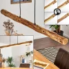 Suspension Winterthur Led Bois Clair, Noir, 1 Lumiere