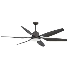 Ventilateur De Plafond A Lampe Faro Barcelona Tilos Brun, 2 Lumieres