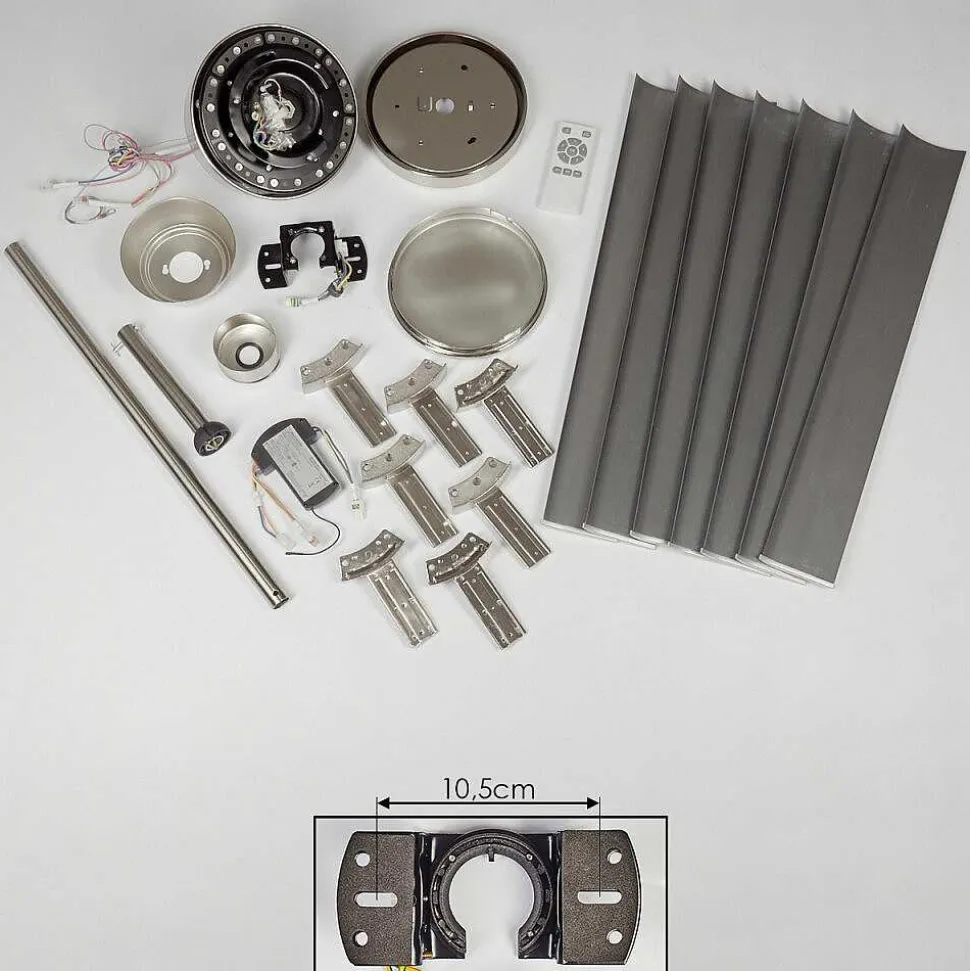 Ventilateur De Plafond Aargaard Acier Inoxydable, Telecommandes