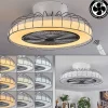 Ventilateur De Plafond Burmeister Led Blanc, 1 Lumiere, Telecommandes