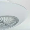 Ventilateur De Plafond Chaville Led Blanc, 1 Lumiere, Telecommandes