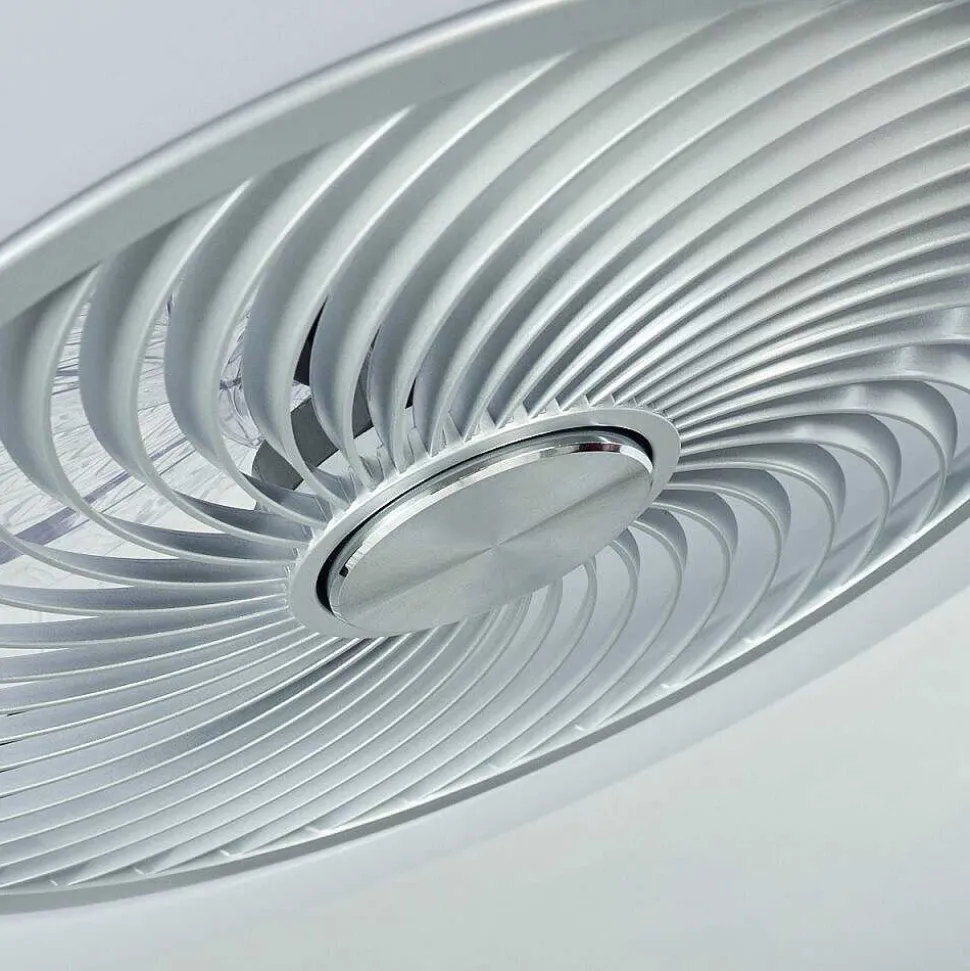 Ventilateur De Plafond Chaville Led Blanc, 1 Lumiere, Telecommandes