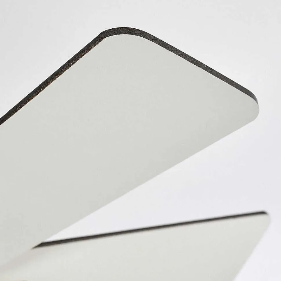 Ventilateur De Plafond Ellmau Chrome, Gris, Blanc, 1 Lumiere