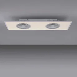 Ventilateur De Plafond Leuchten Direkt Flar-Air Led Blanc, 1 Lumiere, Telecommandes