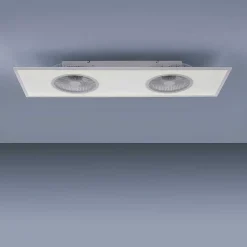 Ventilateur De Plafond Leuchten Direkt Flar-Air Led Blanc, 1 Lumiere, Telecommandes