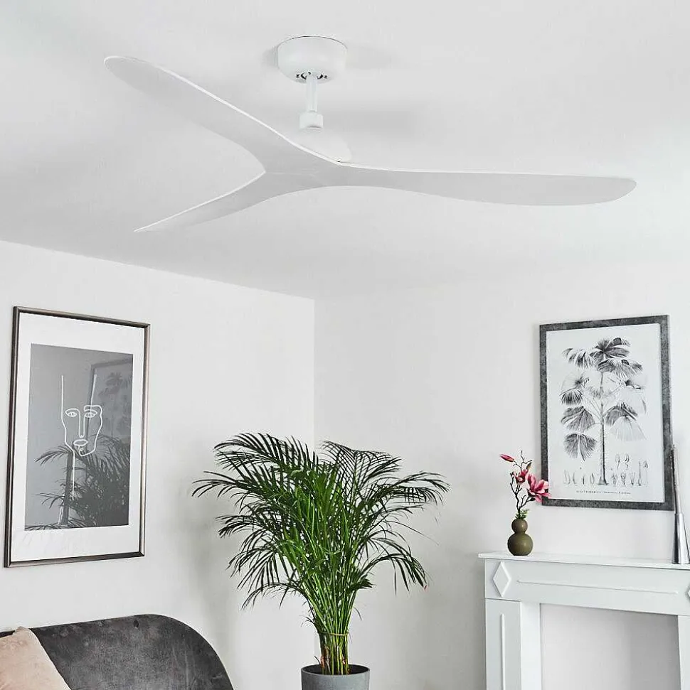 Ventilateur De Plafond Mella Blanc, Telecommandes