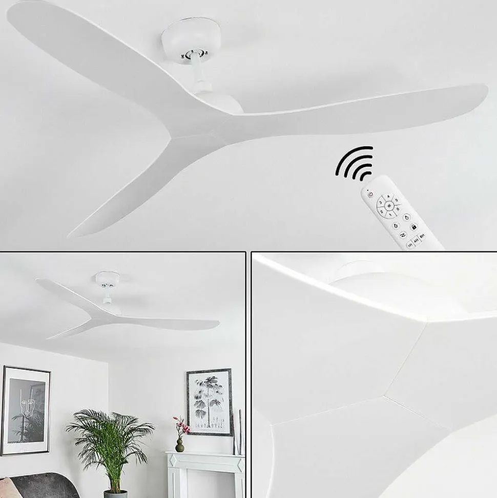 Ventilateur De Plafond Mella Blanc, Telecommandes