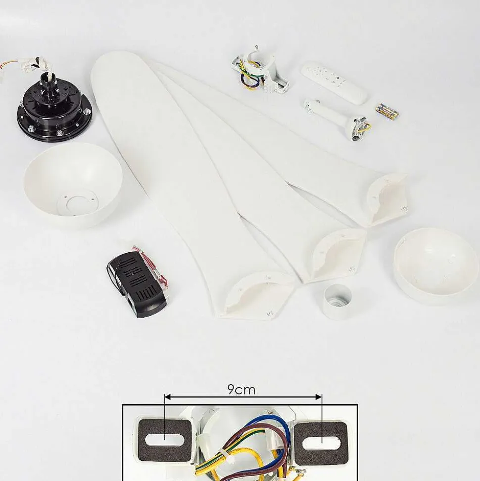 Ventilateur De Plafond Mella Blanc, Telecommandes