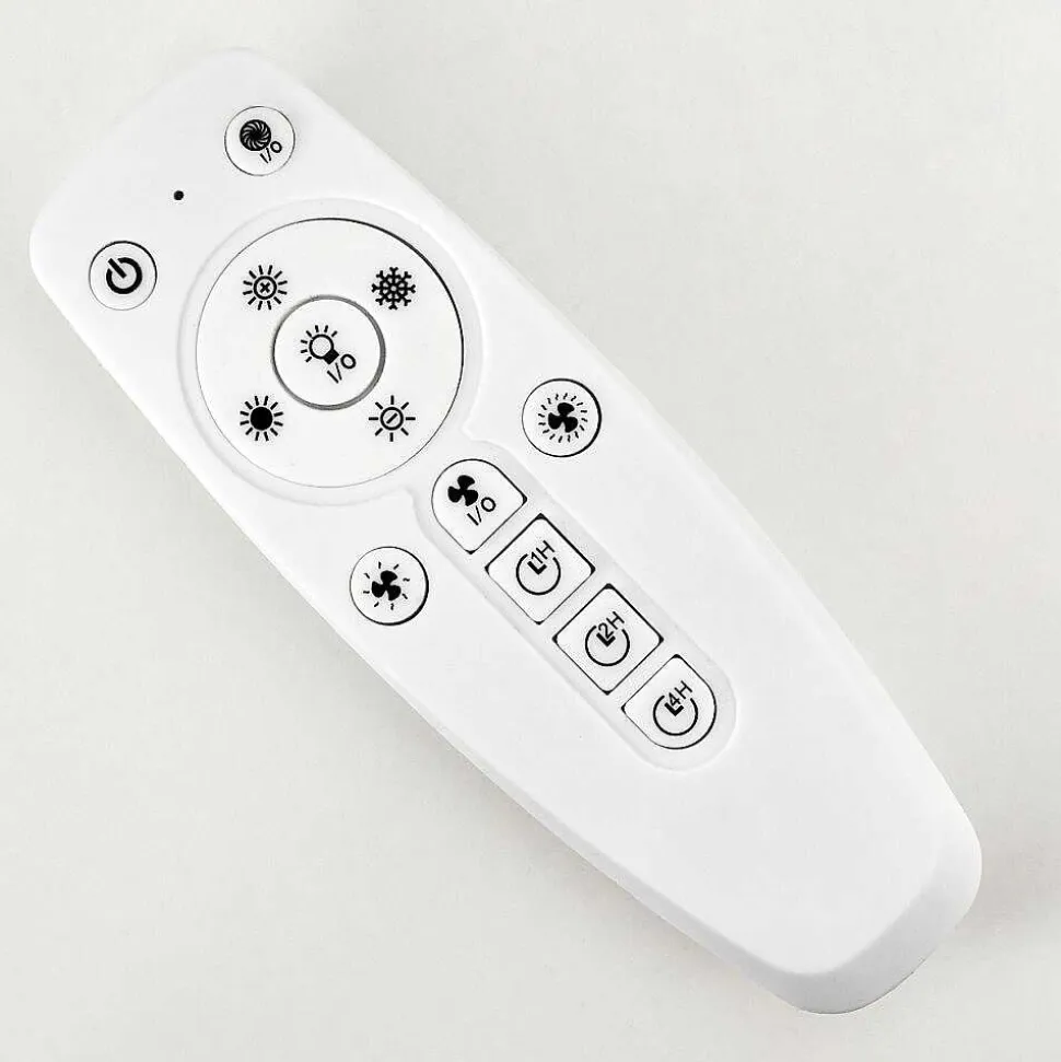 Ventilateur De Plafond Nagoya Led Blanc, 1 Lumiere, Telecommandes