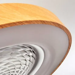Ventilateur De Plafond Penon Led Blanc, 1 Lumiere, Telecommandes