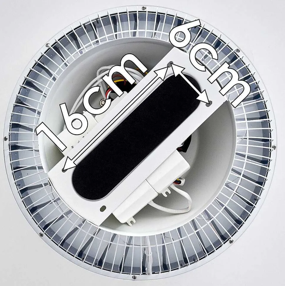 Ventilateur De Plafond Petrovac Led Chrome, Blanc, 1 Lumiere, Telecommandes