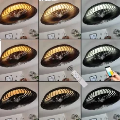 Ventilateur De Plafond Rivarotta Led Blanc, 1 Lumiere, Telecommandes