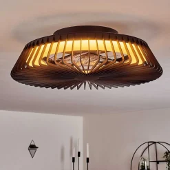 Ventilateur De Plafond Rivarotta Led Blanc, 1 Lumiere, Telecommandes