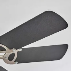 Ventilateur De Plafond Trillo Gris, Nickel Mat, Blanc, 1 Lumiere