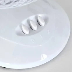 Ventilateur De Table Sopot Chrome, Blanc