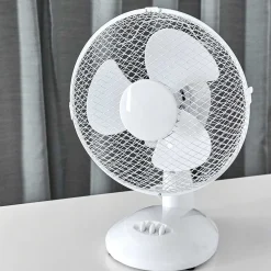 Ventilateur De Table Sopot Chrome, Blanc