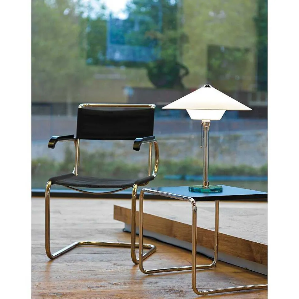 Wagenfeld 28 Tecnolumen Lampe A Poser Nickel Mat, Transparent, 1 Lumiere